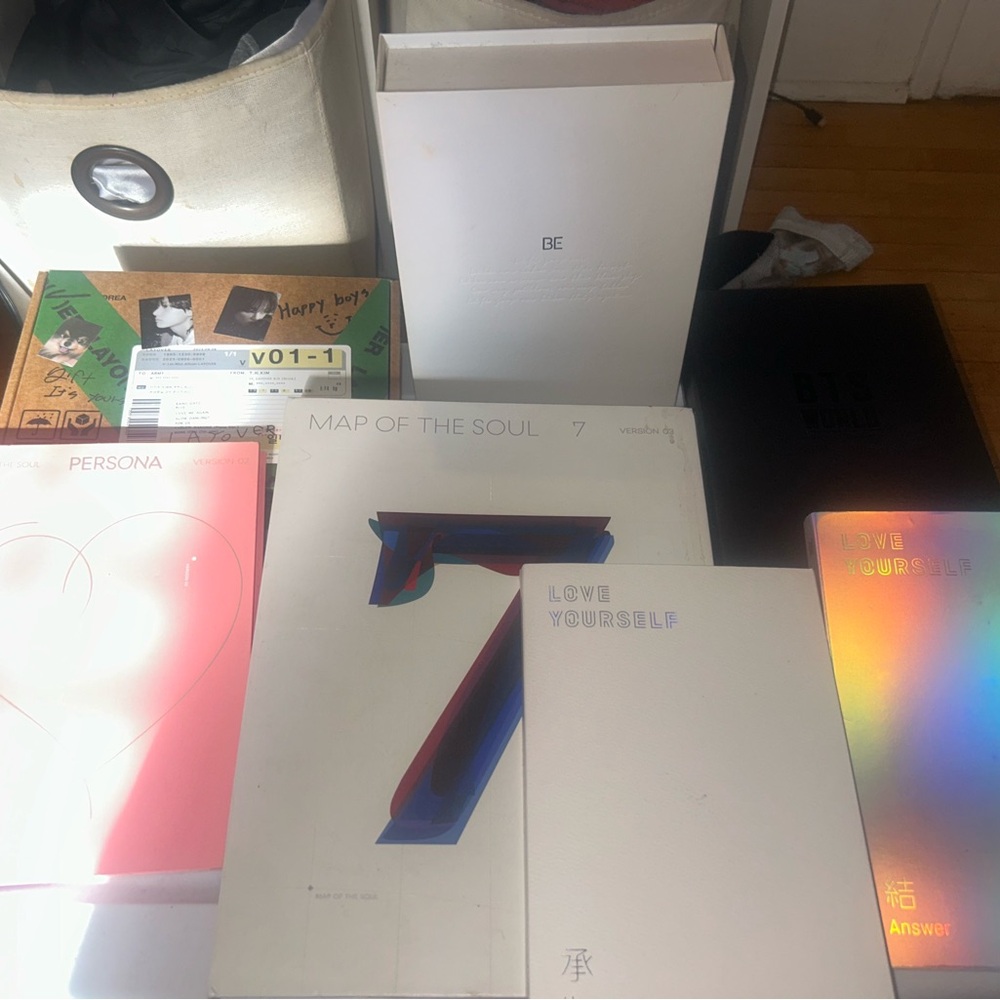 BTS Album Collection - Map of the Soul 7 & More (White/Holographic Accents)